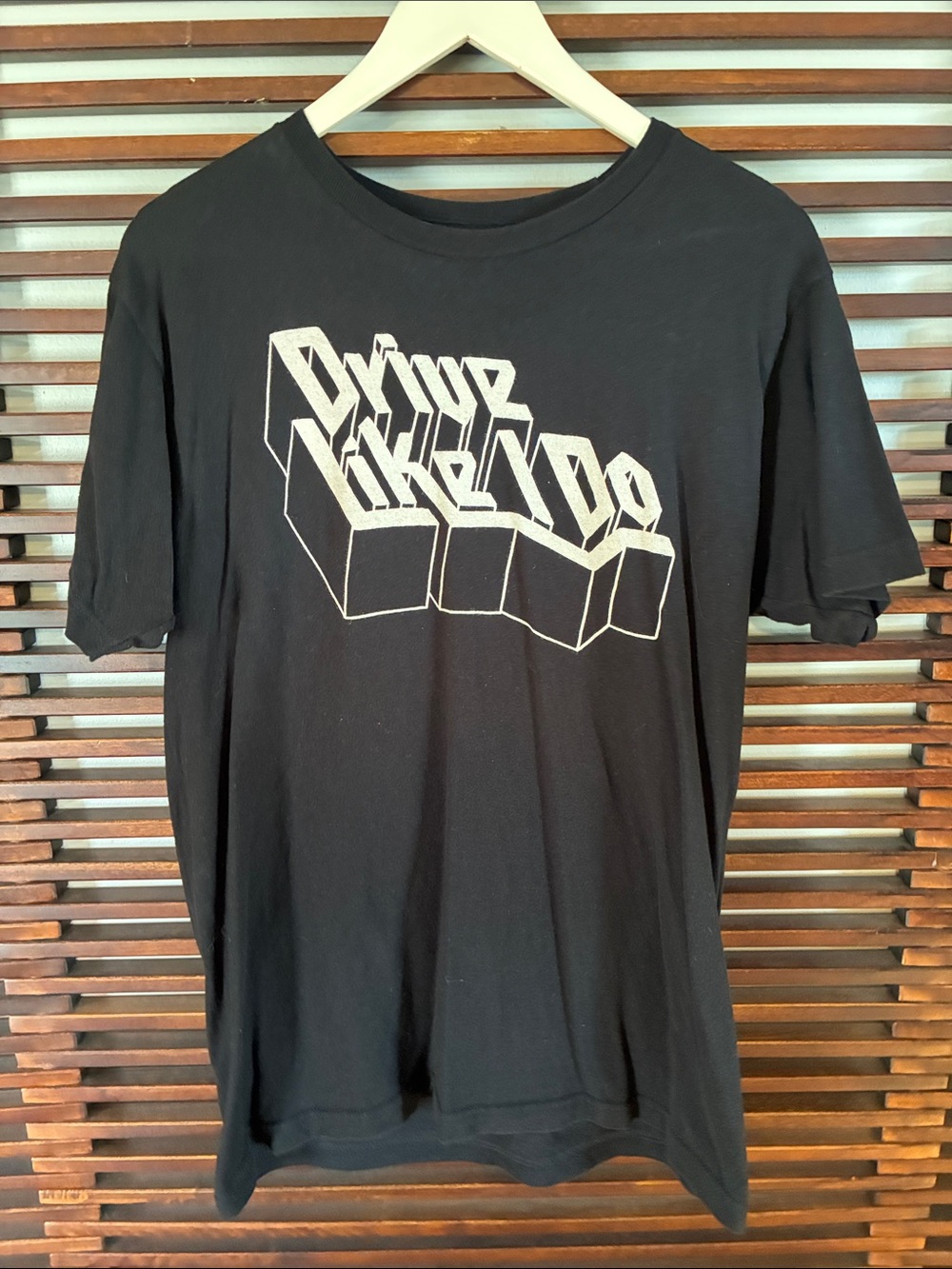 🎉NEW LISTING!🎉The 1975 Drive Like I Do Black Graphic Tee with White 3D Lettering